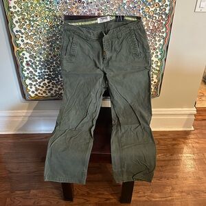 2 Pair Mountain Khakis Men’s Mountain Pants 38 x 30, Beige and Green.